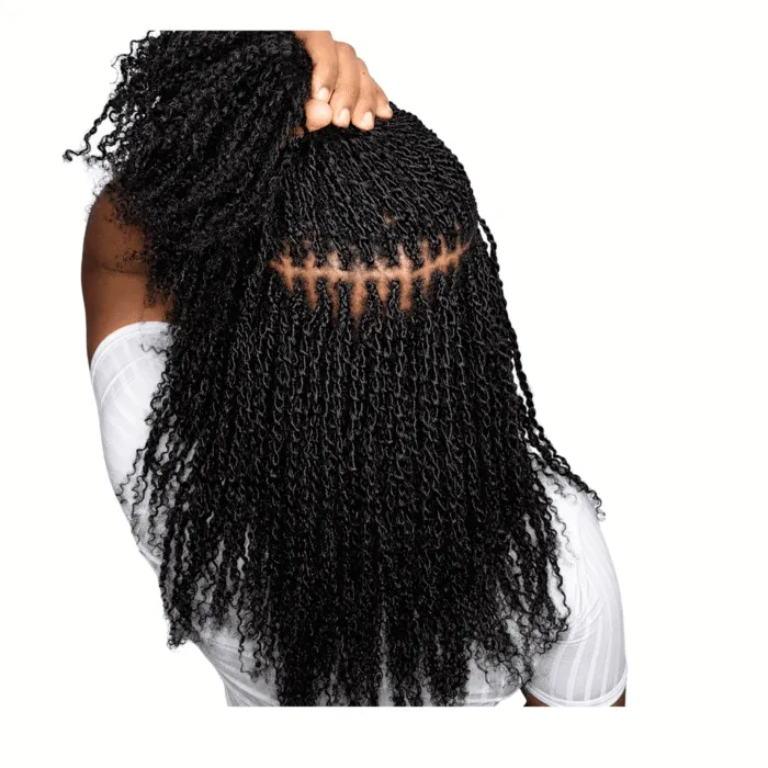 Afro Kinkys Curly Bulk Human Hair for Twist Dreadlock Extensions 50g/Pack Natural Fluffy Hair Bundle for Women, Men and children. - Image 5