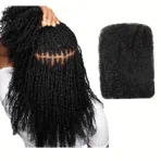 Afro Kinkys Curly Bulk Human Hair for Twist Dreadlock Extensions 50g/Pack Natural Fluffy Hair Bundle for Women, Men and children. - Image 4
